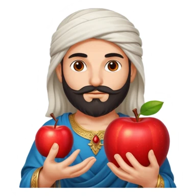 persian god with an apple sticker