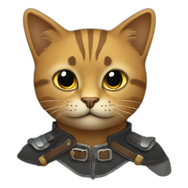 Un chat qui chevauche à la mort sticker