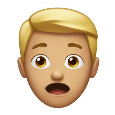 shocked with eyebrows sticker