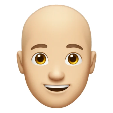 Bald guy looking and pointing to the right sticker