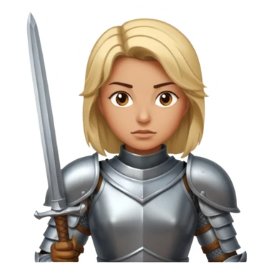 Female Knight Warrior sticker