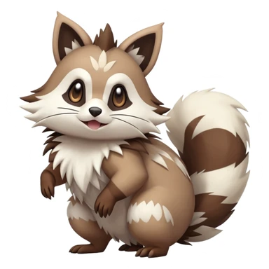  Zigzagoon-Furret-Linoone-Hybrid (Full body) sticker