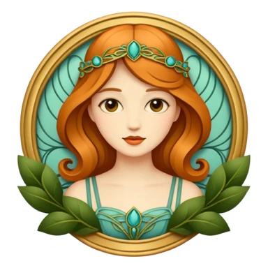 art nouveau  sticker