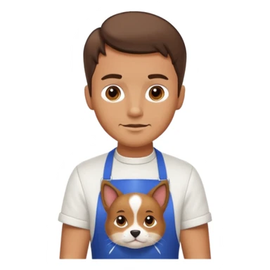 Pet Grooming Stylist man  sticker