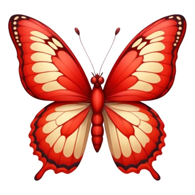 Está bien, pero un rojo un pelín más claro. Y LA MARIPOSA???? sticker