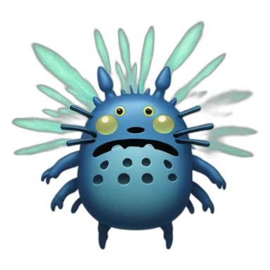 dust sprites from totoro sticker