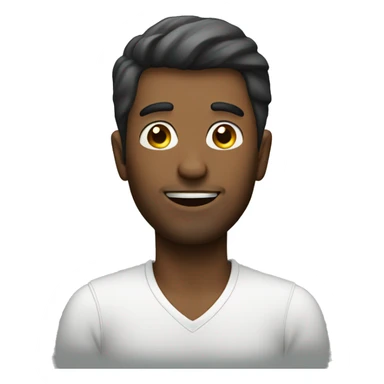 Man with charming personality sticker