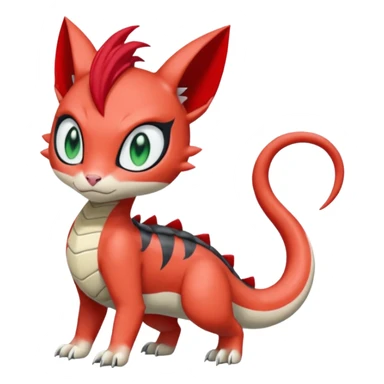 Meloetta-Salandit-Gatomon-Pteromon-hybrid sticker