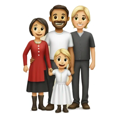 happy swiss christian family sticker