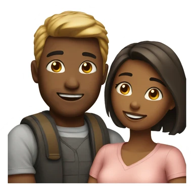 Loving couple sticker