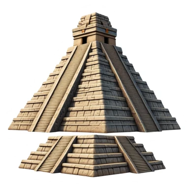 ancient Mayan pyramid sticker