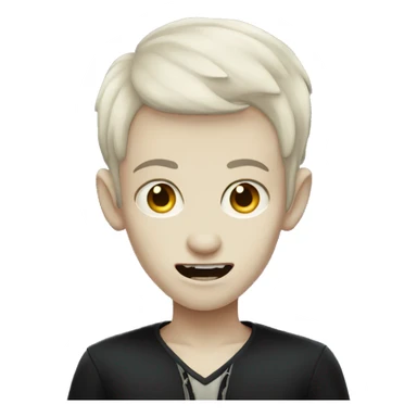 Pale vampire boy sticker