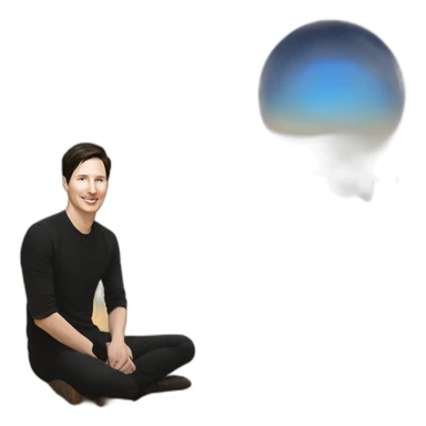 Pavel Durov in the desert sticker
