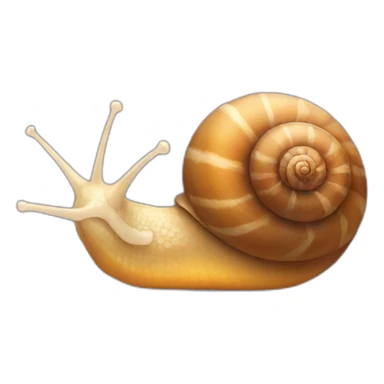 a single snail shell sticker