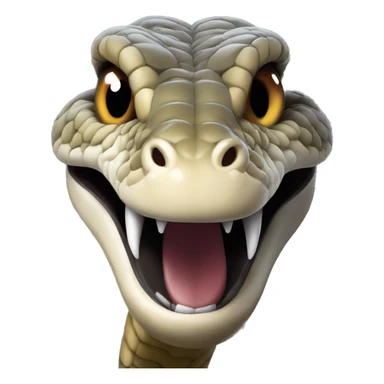 a Viper with an imposing behind and with a tongue hanging out sticker