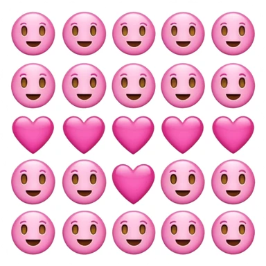 pink emojis sticker