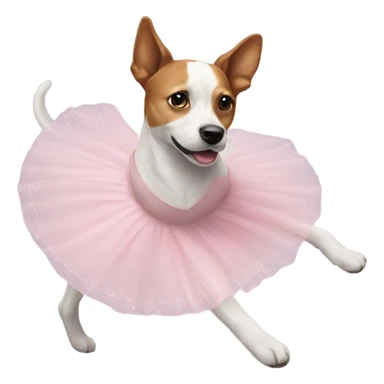 ballerina dog sticker