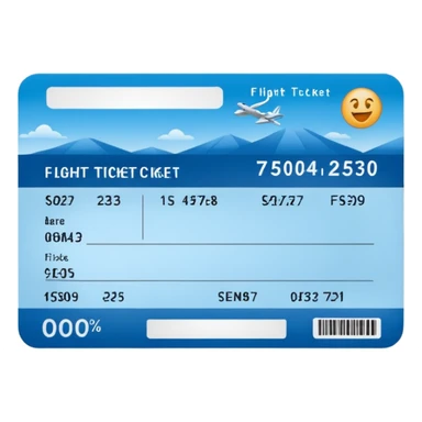 I will buy the flight ticket sticker