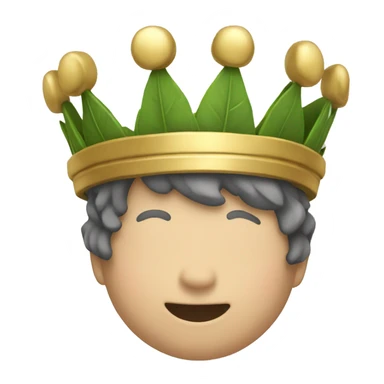 Laurel crown sticker