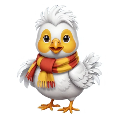 cute small chicken with scarf sticker