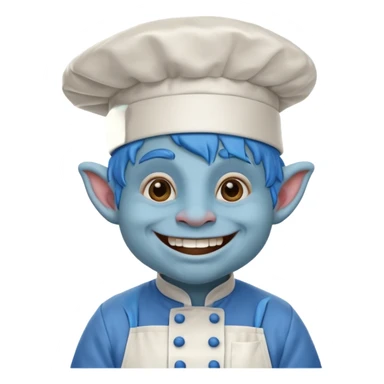 troll the blue chef sticker