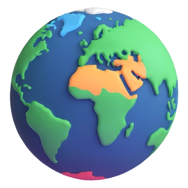 abstract earth being formed, cosmic origins sticker