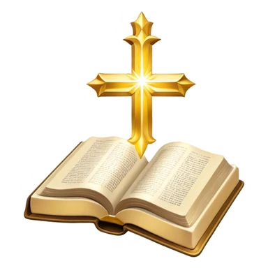 The Holy Bible Book Flipped Open With Glorious Divine Gold Shine beaming out of it  sticker