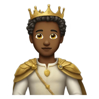 White young king sticker