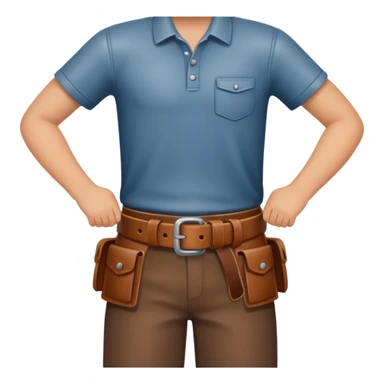 Belt in a boy hand sticker