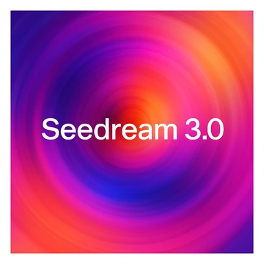 remake this and make "Seedream 3.0" bit bigger sticker