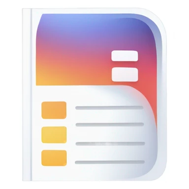Aesthetic report icon sticker