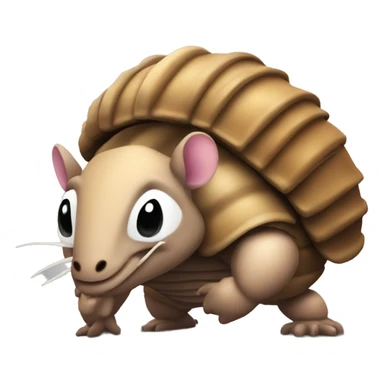 Armadillo with muscles sticker