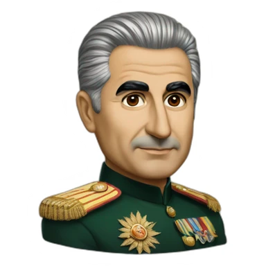 Former shah of iran mohamad reza pahlavi sticker
