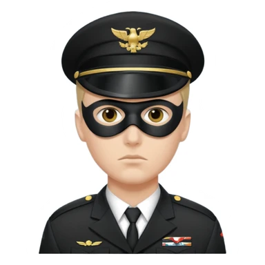 soldier with black masks sticker