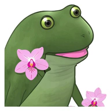 Pink orchids sticker