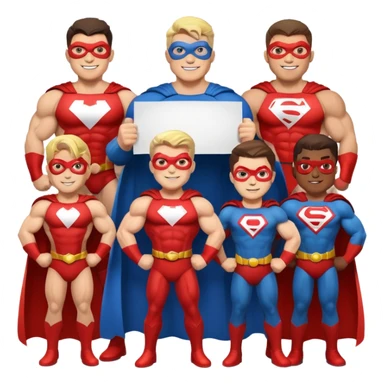 superheros with bannie sticker