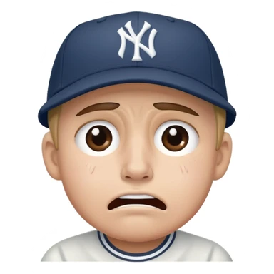 Crying yankee fan sticker