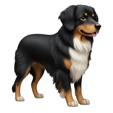 dog breed hovawart black sticker