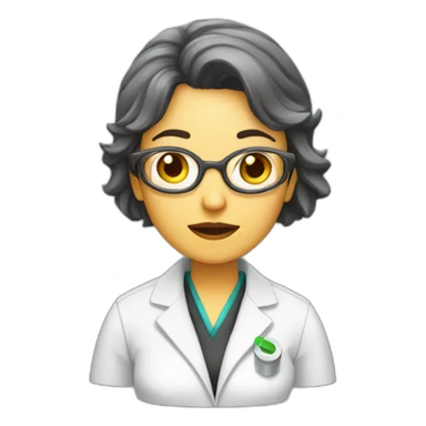 Female scientist says stop pills sticker