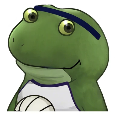 White volleyball sticker