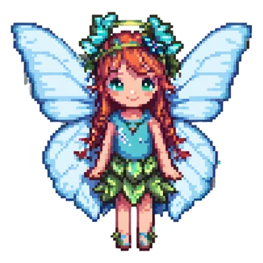 a fairy with butterfly wings sticker
