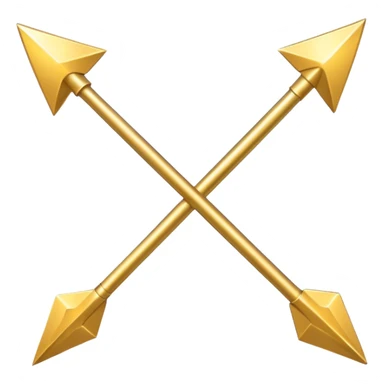 two arrows with stars sticker