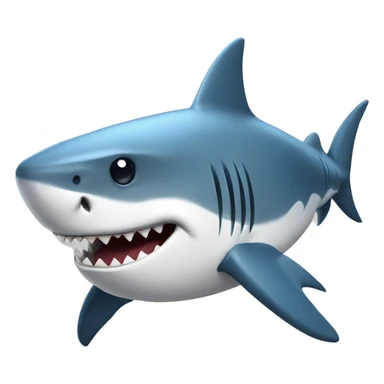 Shark with cap sticker
