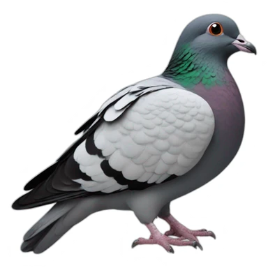 pigeon in meme font sticker