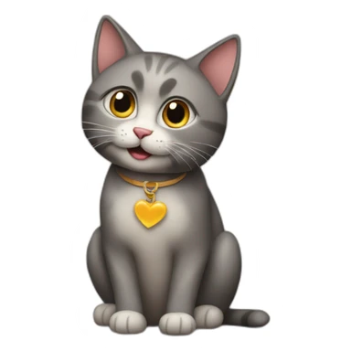 Cat love proposal sticker