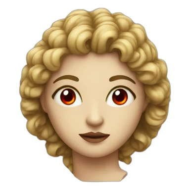 Siren (greek mythology) with red eyes sticker