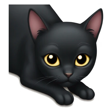 Black Cat talking about momma sticker
