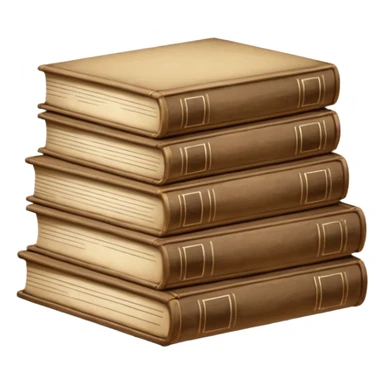 could they be a satck of known books but one of them is opened like at the bottom sticker