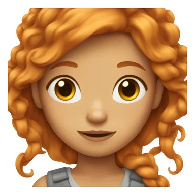 Pretty girl whit long ginger hait sticker