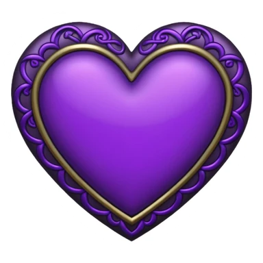 Half black half Purple Heart sticker